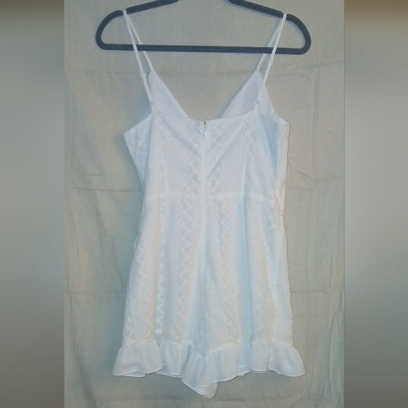 Sugar + Lips Shorts Lace Wrap Romper - Picture 4 of 15